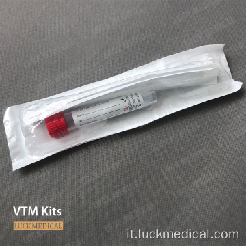 VIRUS SCEPIMEN RACCIENZE MEDIA TUBE VTM KIT CE